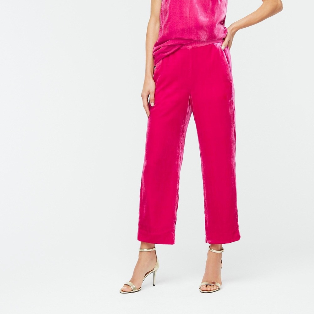 Pink Velvet J Crew Pants